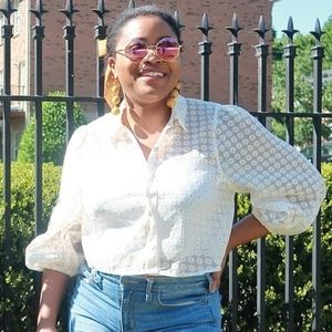 Sheer Boxy Daisy Top